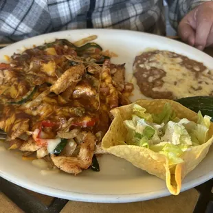 Fajitas platter/plate