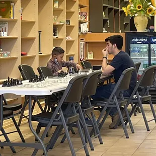 Me. Matthew working one-on-one during Winter Camp.