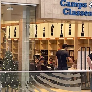 Me Matthew doing demo for class during Winter Chess Camp.