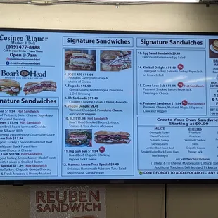 New menu