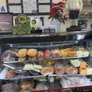 Selection of deli meats and cheeses