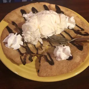 Sopapilla with Vanilla Ice Cream