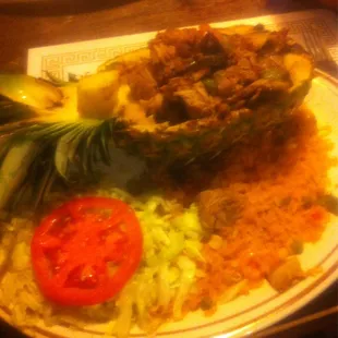 The clump of hair was in the meat part of the "signature dish I ordered"