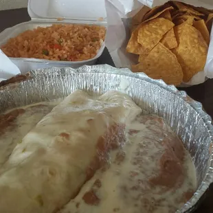 Yummy vegetable burrito