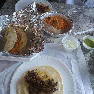 3 tacos for $12 salsa was sooooo good! Didnt get sick after :)