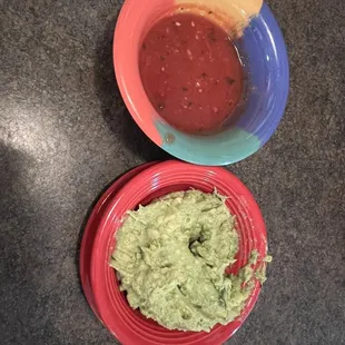 guacamole and salsa