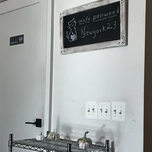 Cute wall decor for wifi password