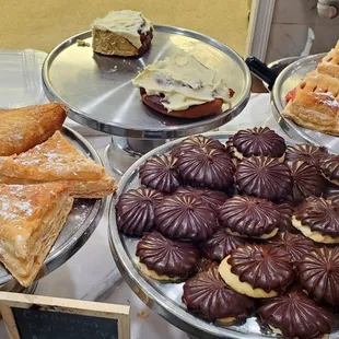 a variety of pastries