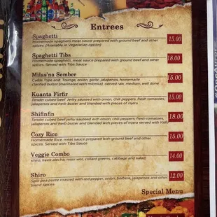 Menu II