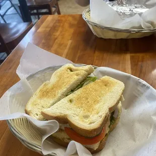 Hot Chicken Pesto Sandwich