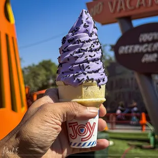 Mater&apos;s Haul-O-Ween Ube Ice Cream cone (Fall 2024)