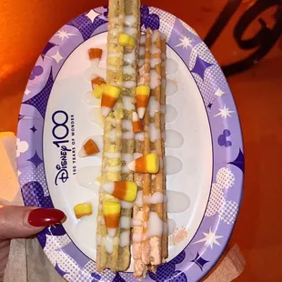 Candy Corn Churro