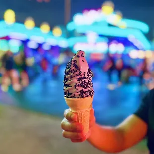 Ube soft serve