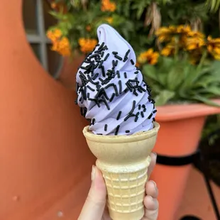 Ube soft serve