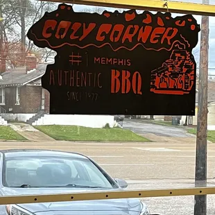 Sign in the window