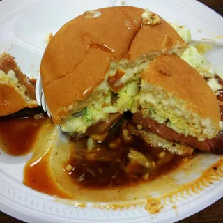 BBQ Bologna Sandwich