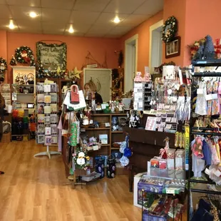 a woman shopping in a store
