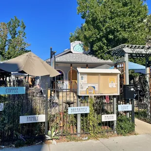 Sidewalk view.