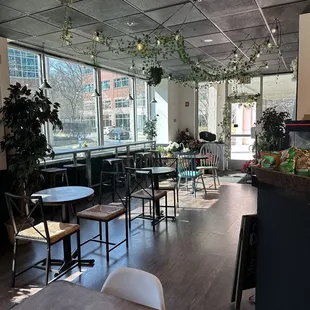 Extra seating in the back