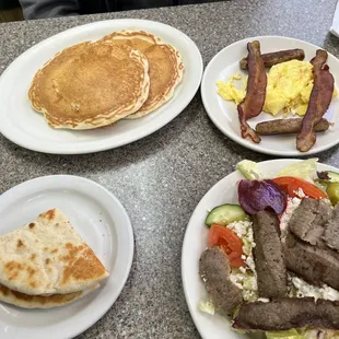 plates of food on a table