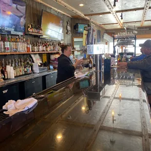 The bar at the Cozy Inn