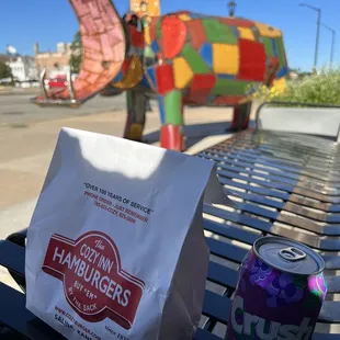 Even the hippo wants my hamburgers