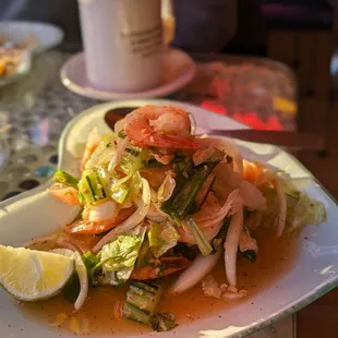 Shrimp spicy Thai Salad