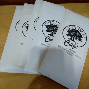 We have ToGo menus