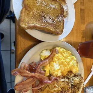 French Toast Special with Hash Browns
