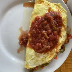 Mexican omelette