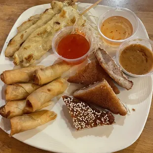 Cozy Thai Appetizer Sampler