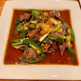 Spicy Jalapeño beef Thai hot