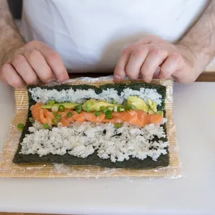 Sushi making class