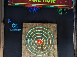 Flying Timber Axe Throwing