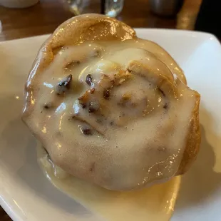 Apple bacon cinnamon roll