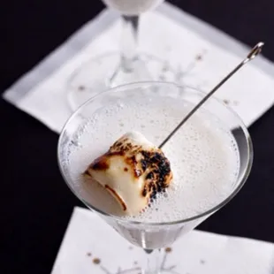 Cottage campfire martini