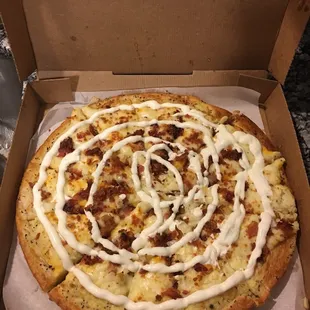a pizza in a box