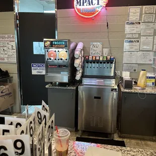 Soft drinks and daiquiri machine