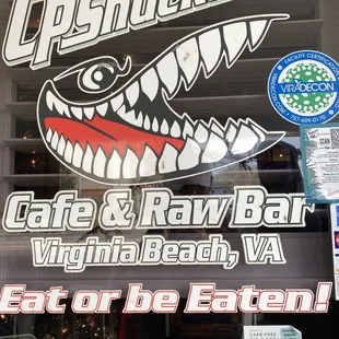 the front window of a restaurant