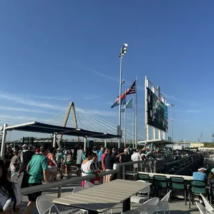 Cool shot with the bridge behind