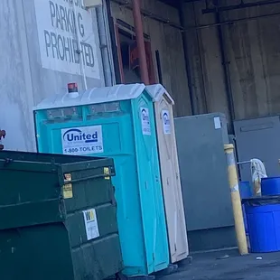 Awful porta potties are all they have.
