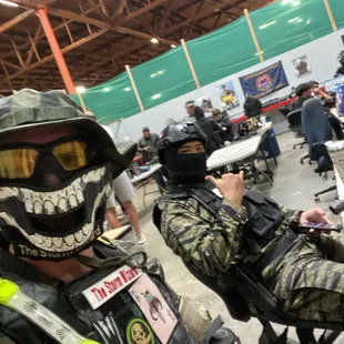 Ready up area.