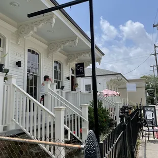 Outside