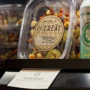 CR CREĀT Las Vegas chickpeas, roasted zucchini &amp; sun-dried tomatoes