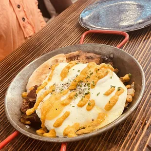 Pastrami Hash &amp; Eggs