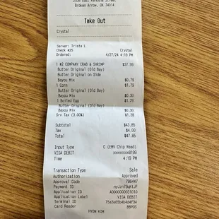 Lots of extra charges, we weren't expecting