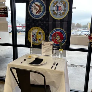 Missing Man Table for Veterans Day