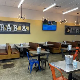 the interior of a restaurant