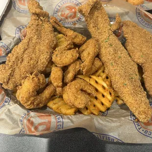 Fish and Shrimp combo