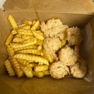 8 Pieces Fried Shrimp Basket